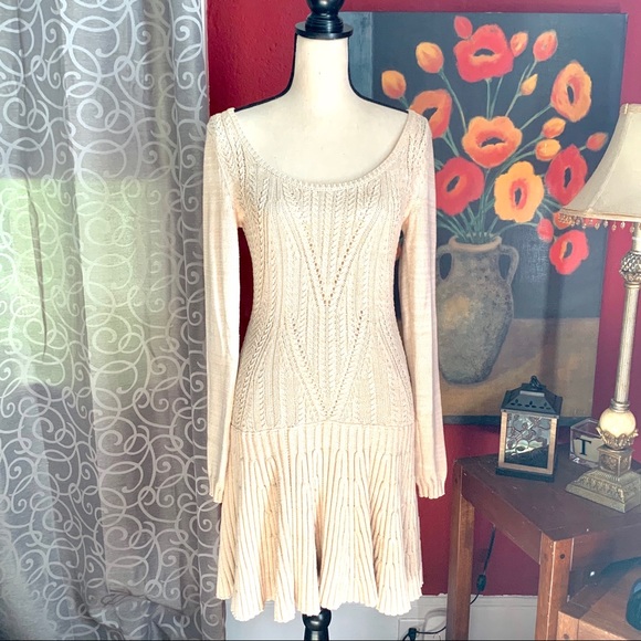 Moda International Dresses & Skirts - MODA International long sleeve knit sweater dress